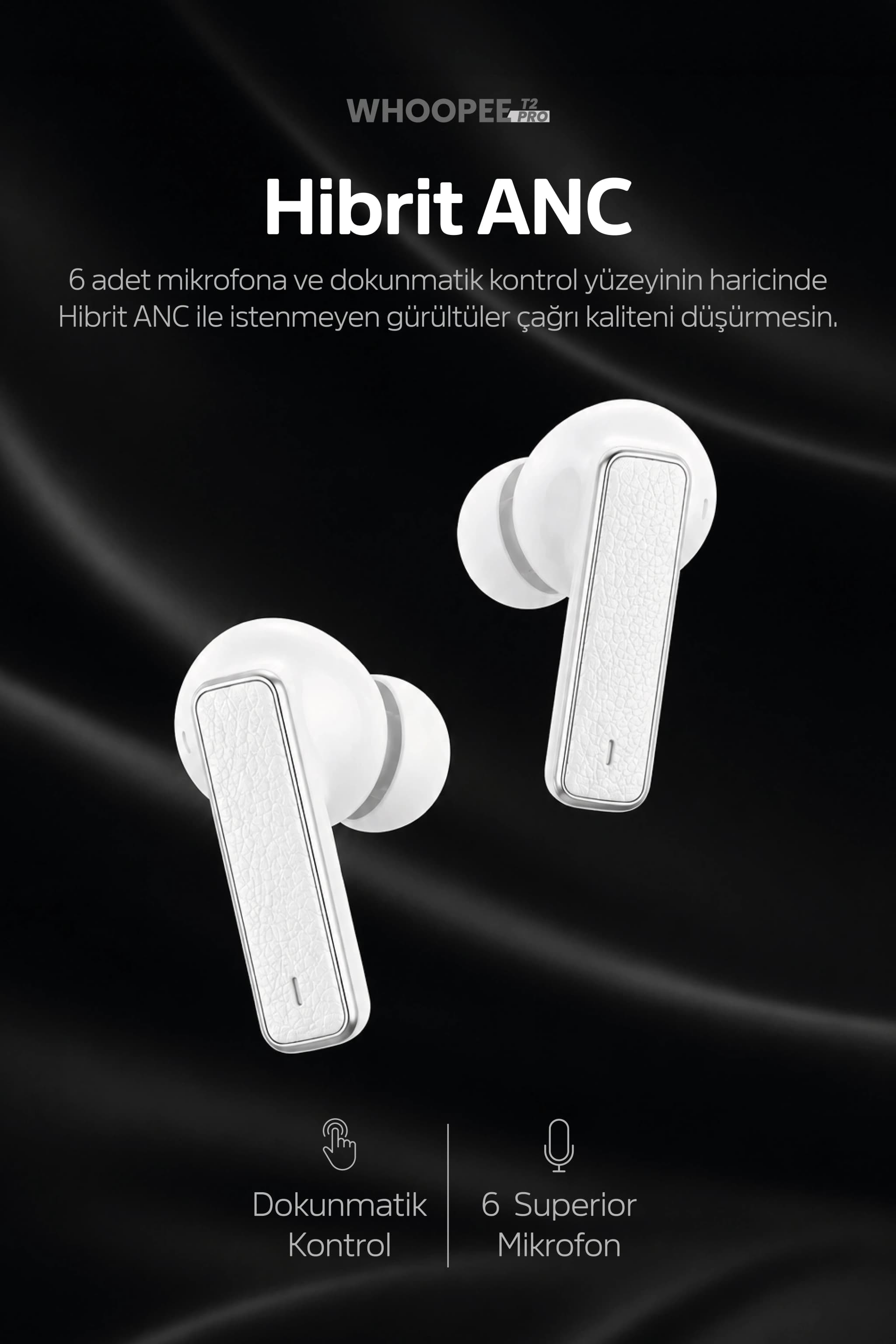 WHOOPEE T2 PRO — Mist White — galeri görseli 4