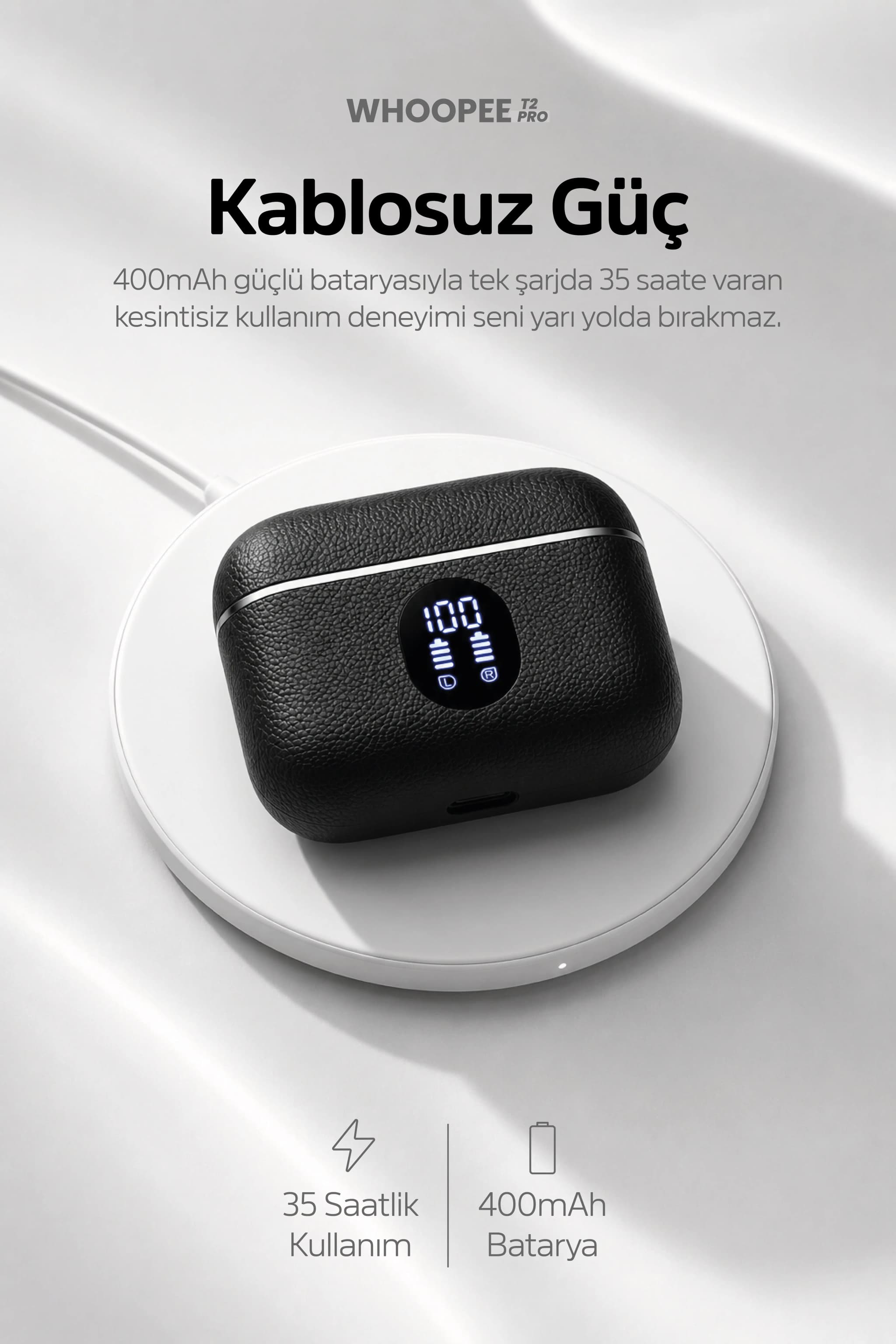 WHOOPEE T2 PRO — Shadow Black — galeri görseli 5