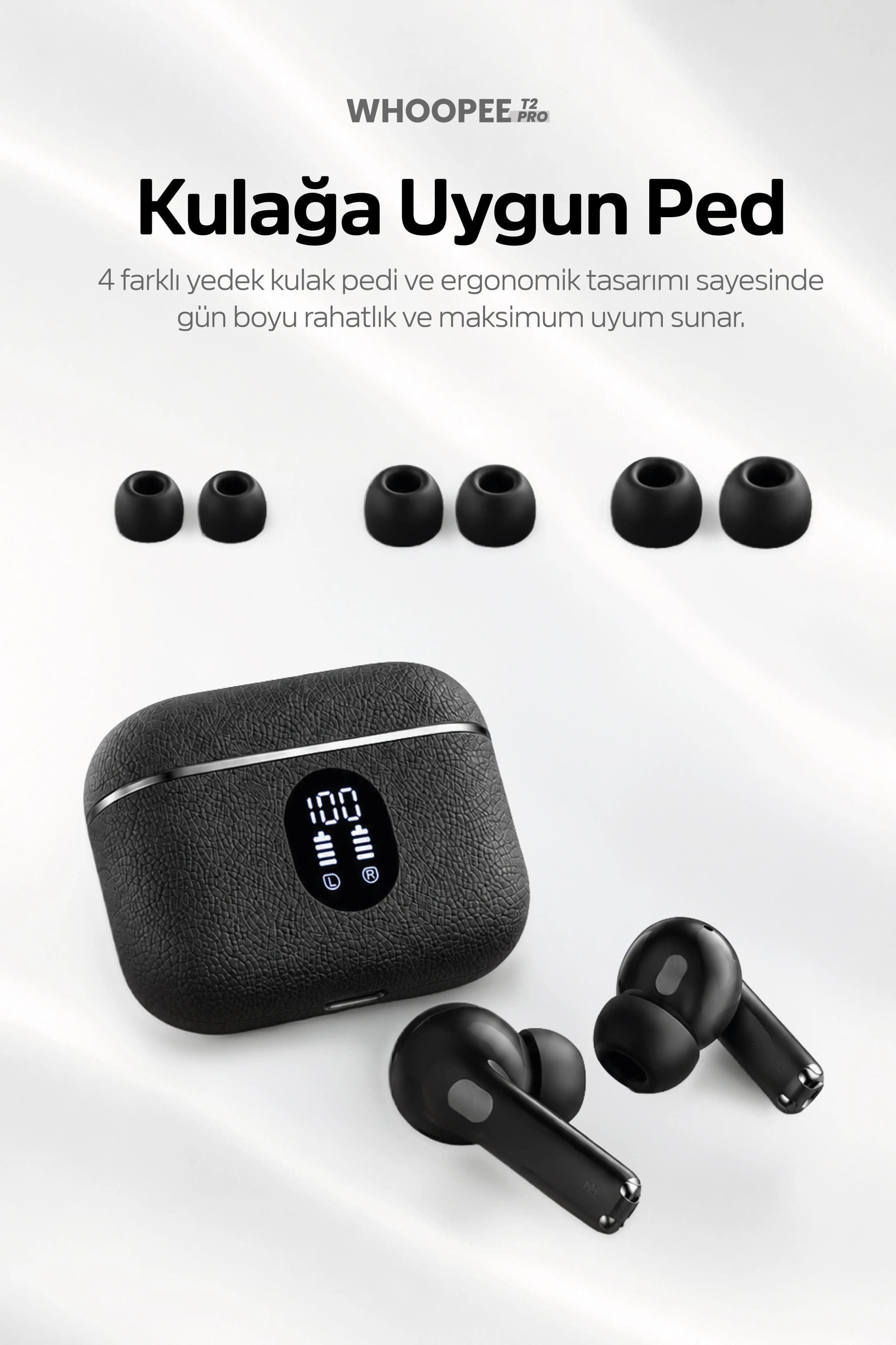 WHOOPEE T2 PRO — Shadow Black — galeri görseli 6