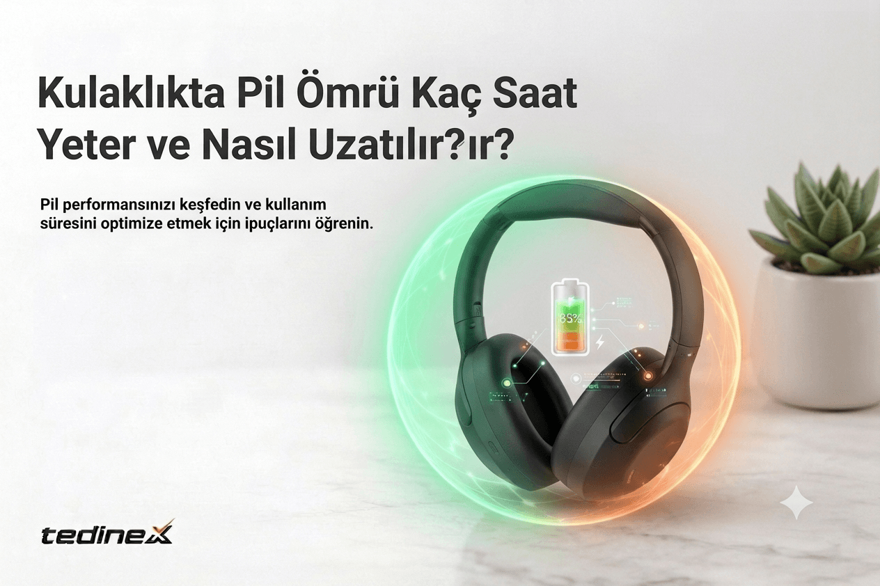Kulaklıkta Pil Ömrü: Kaç Saat Yeterli, Nasıl Daha Uzun Kullanılır?